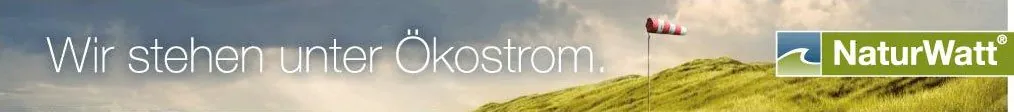 Wir stehen unter Ökostrom